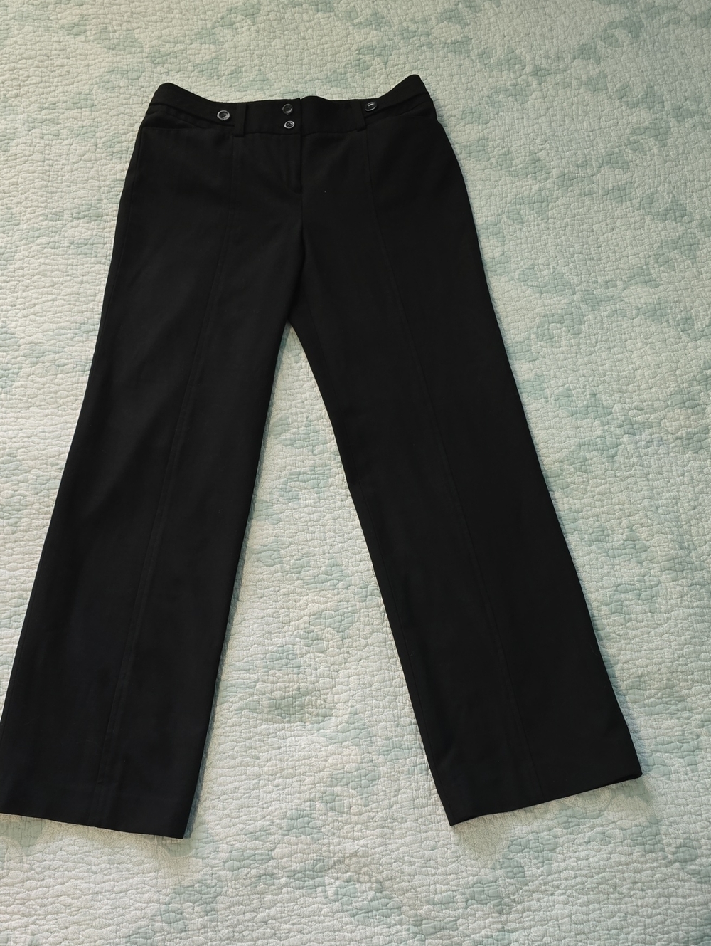 Ann Taylor Margo Women's Black Wide-Leg Dress Pants